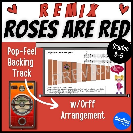 Roses Are Red Remix TPT Orff Arrangement Cover image