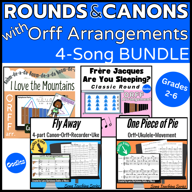 Rounds-and-Canons-for-elementary-music-with-Orff-arrangements-bundle-Cover